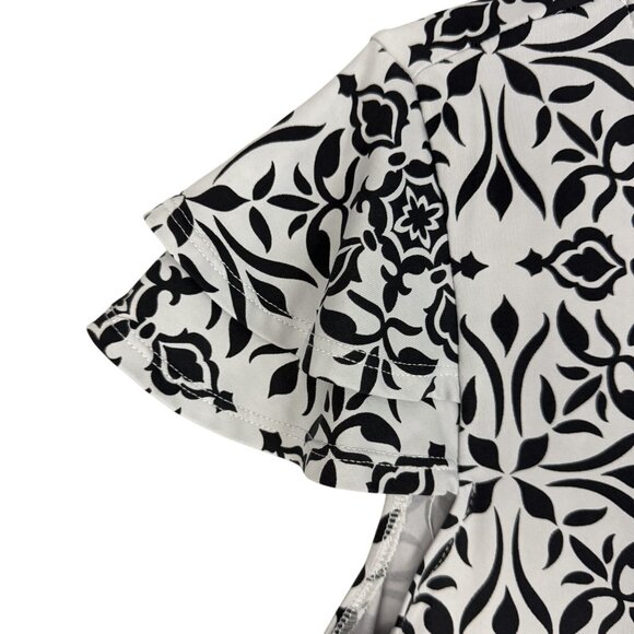 Banana Boat Dress Womens Medium Black White UPF 50+ Sun Protection Cover Up - Picture 5 of 10